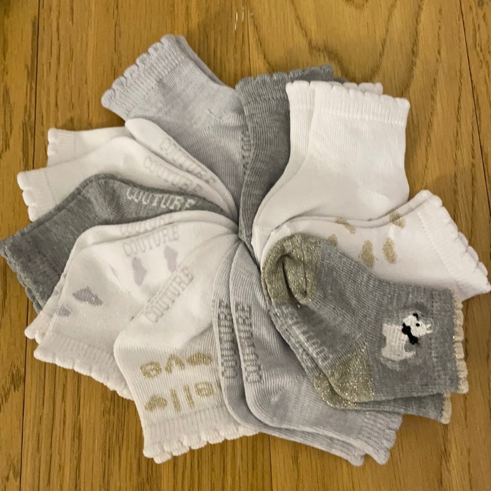 Juicy couture infants baby socks new (10pairs)